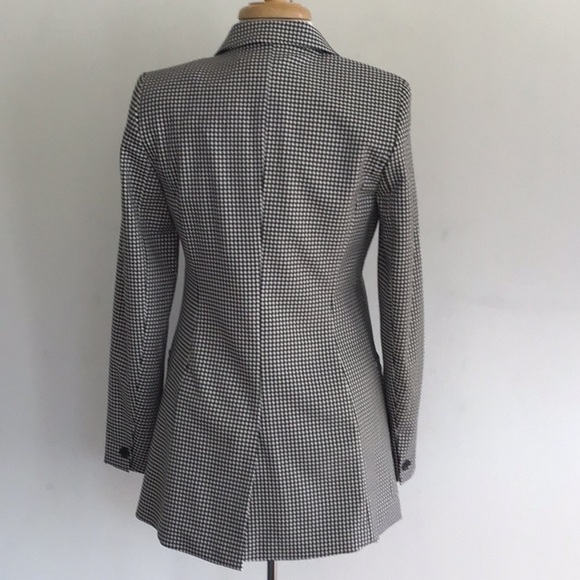 Rachel Zoe black and white checked blazer.  Size 2. Runs big. NWT - Picture 3 of 10